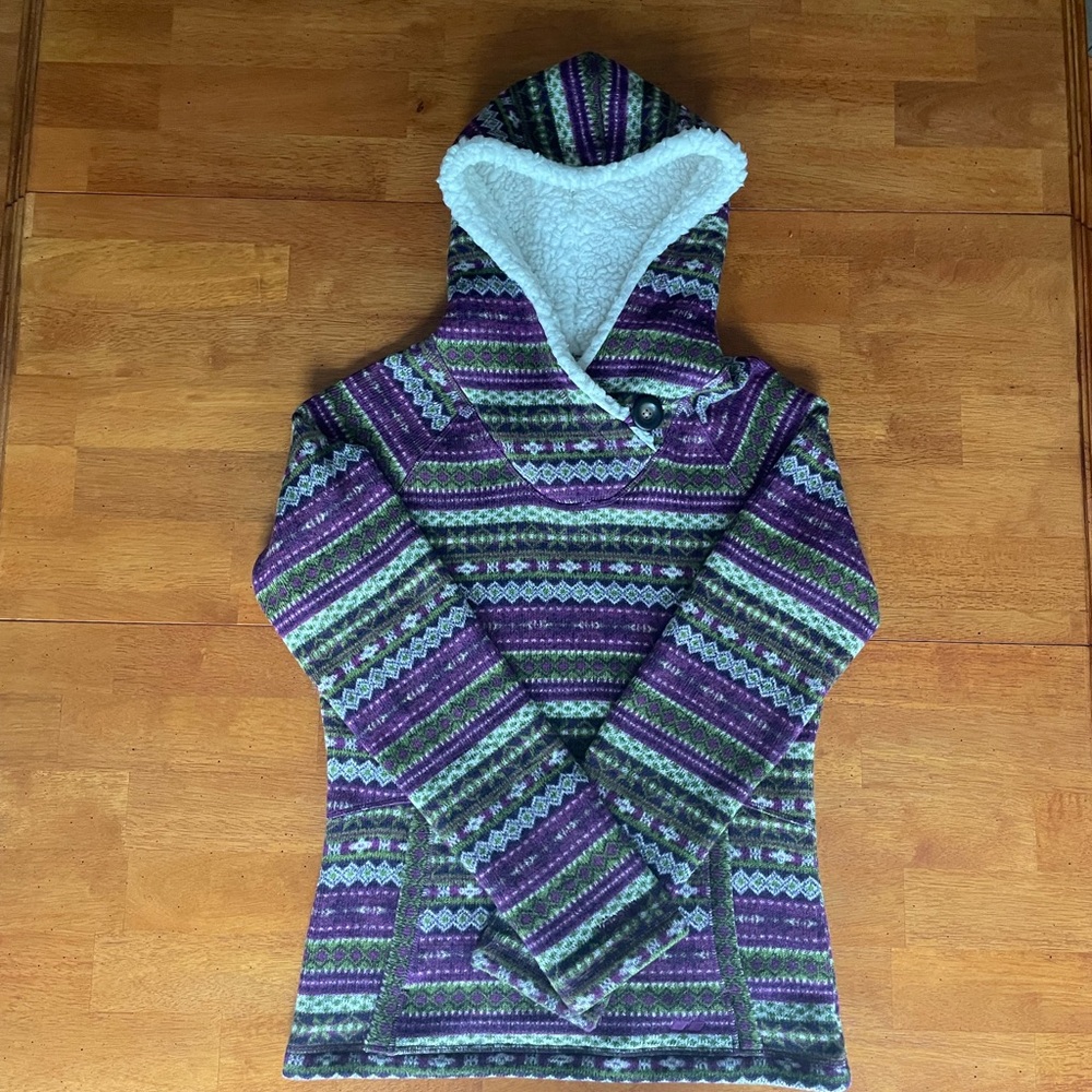 Koppen Sherpa-Lined Hoodie – Women’s Medium purple green